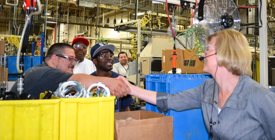 Sen. Baldwin visits Insinkerator